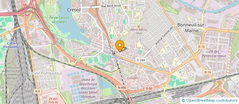 localisation de l'entreprise MONSIEUR ABDEL-DJALIL SADOUKI  CRETEIL