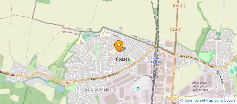 localisation de l'entreprise MONSIEUR ABDEL EL HOSARI  FOSSES