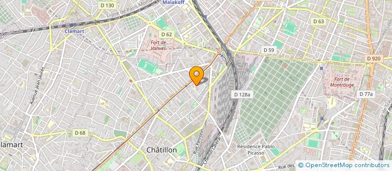 localisation de l'entreprise MONSIEUR ABDEL EL MHAMDI  CHATILLON