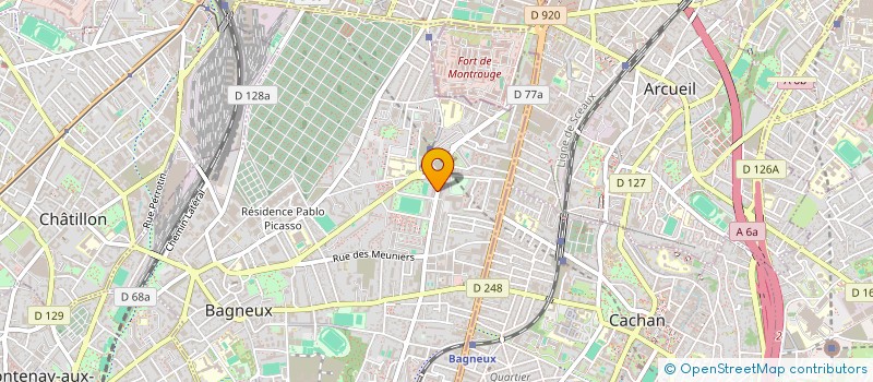 localisation de l'entreprise MONSIEUR ABDEL EL OUACHANI  BAGNEUX