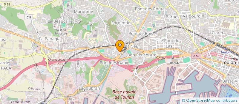 localisation de l'entreprise MONSIEUR ABDEL GHADJGHEDJ  TOULON