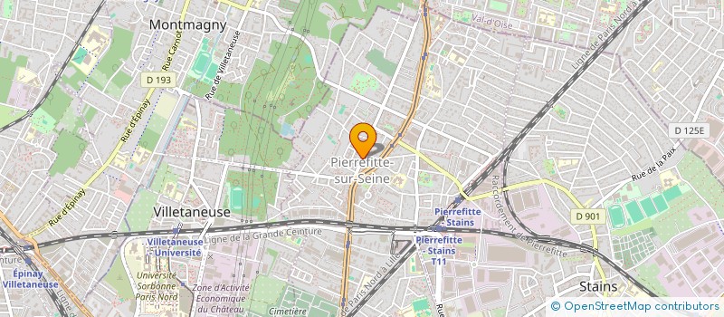 localisation de l'entreprise MONSIEUR ABDEL HADJAM  PIERREFITTE-SUR-SEINE