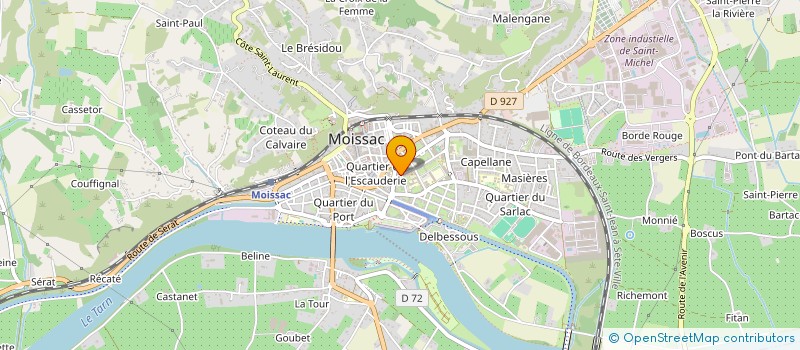 localisation de l'entreprise MONSIEUR ABDEL-HAK BEN DRISS EL HASSANI  MOISSAC