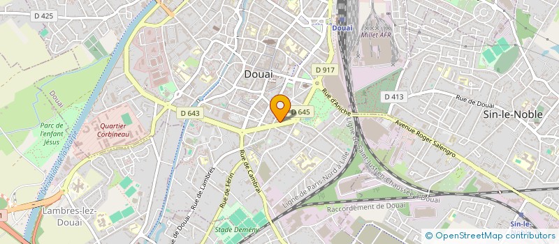 localisation de l'entreprise MONSIEUR ABDEL-HAKIM REZGUI à DOUAI