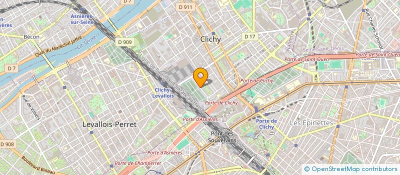 localisation de l'entreprise MONSIEUR ABDEL-HALIM BOUTARA à CLICHY