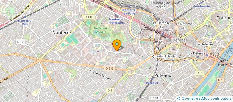 localisation de l'entreprise MONSIEUR ABDEL HAMID BOUSLIMANI  NANTERRE