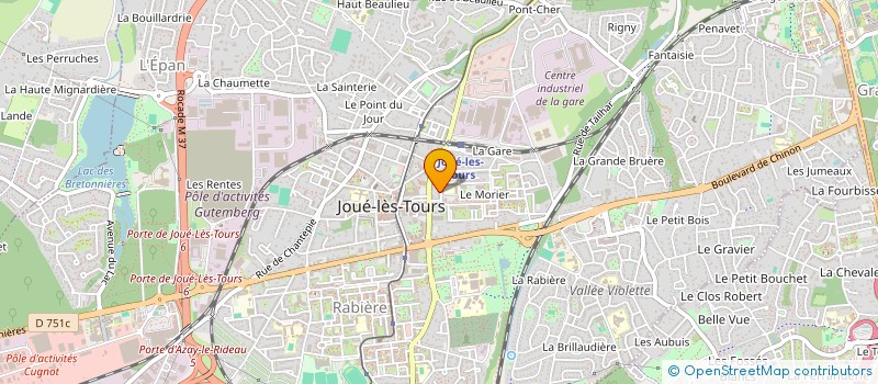 localisation de l'entreprise MONSIEUR ABDEL-HAMID MERTAD à JOUE-LES-TOURS