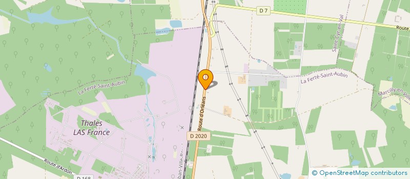 localisation de l'entreprise MONSIEUR ABDEL-ILLAH KALLOUHI  LA FERTE-SAINT-AUBIN