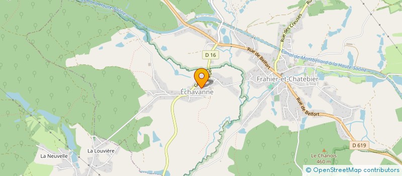 localisation de l'entreprise MONSIEUR ABDEL KADER ALOUI DIT ALMI  ECHAVANNE