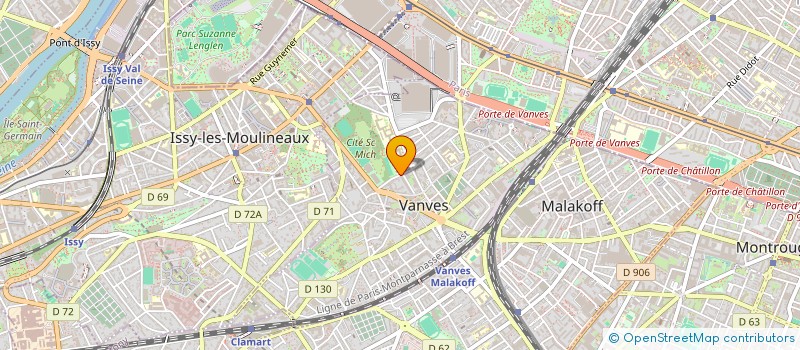 localisation de l'entreprise MONSIEUR ABDEL KADER BELKADI  VANVES