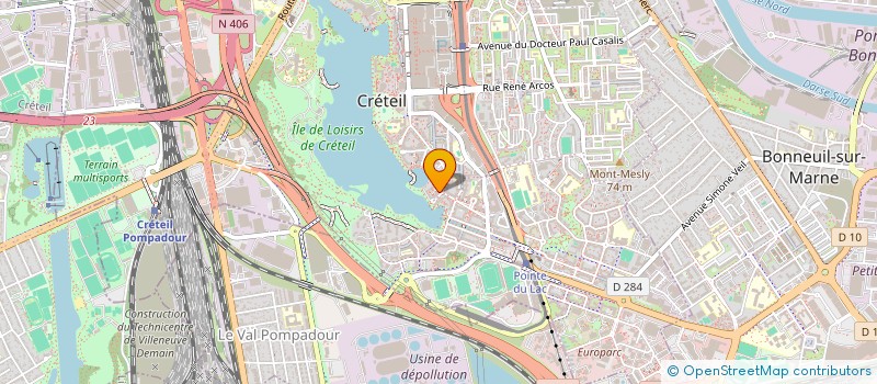 localisation de l'entreprise MONSIEUR ABDEL-KADER CISSOKO  CRETEIL