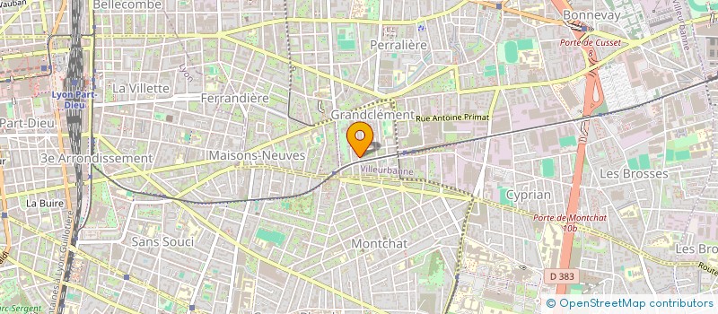 localisation de l'entreprise MONSIEUR ABDEL-KADER SOUANE  VILLEURBANNE