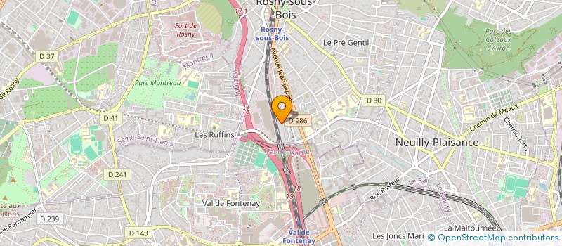localisation de l'entreprise MONSIEUR ABDEL KARIM SIDIBE à ROSNY-SOUS-BOIS