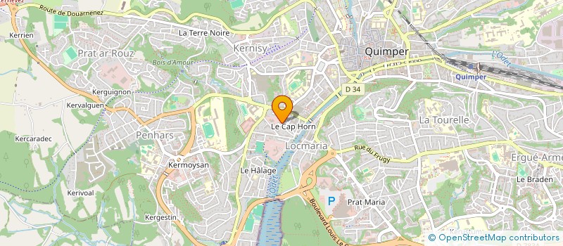 localisation de l'entreprise MONSIEUR ABDEL KEITA  QUIMPER