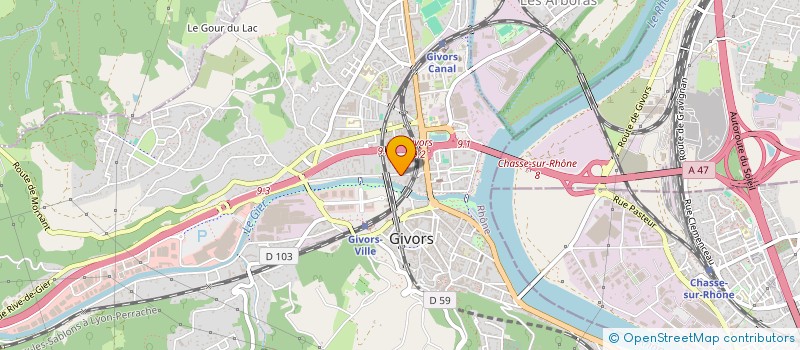 localisation de l'entreprise MONSIEUR ABDEL-MALIK ADJADJ à GIVORS