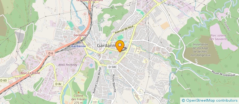 localisation de l'entreprise MONSIEUR ABDEL-MALIK DJEBBARI à GARDANNE