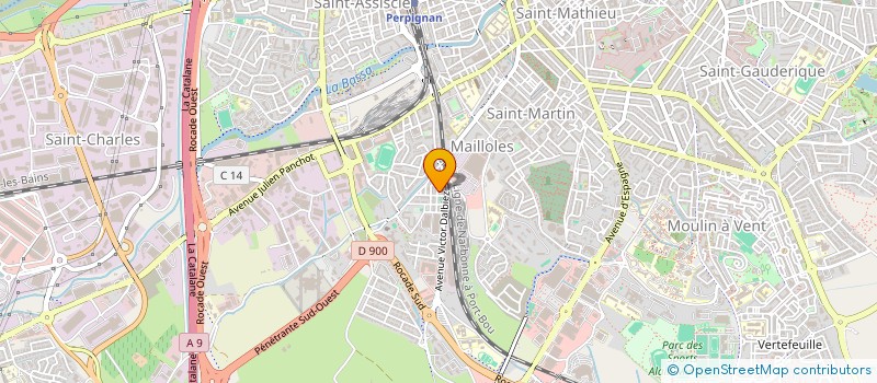 localisation de l'entreprise MONSIEUR ABDEL-MALIK MOSBAH  PERPIGNAN