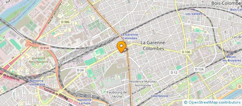 localisation de l'entreprise MONSIEUR ABDEL MERAKEB à LA GARENNE-COLOMBES