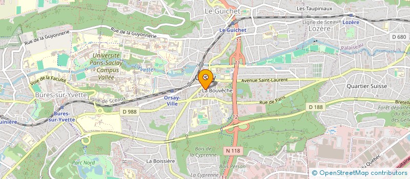 localisation de l'entreprise MONSIEUR ABDEL MESSAOUDI  ORSAY