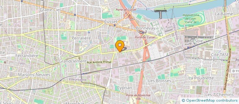 localisation de l'entreprise MONSIEUR ABDEL-RAHIM ADADJI  VILLEURBANNE