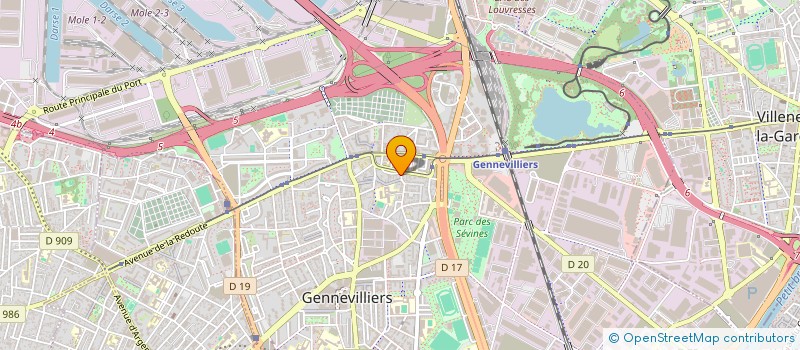 localisation de l'entreprise MONSIEUR ABDEL RANI BOUSSAHA à GENNEVILLIERS