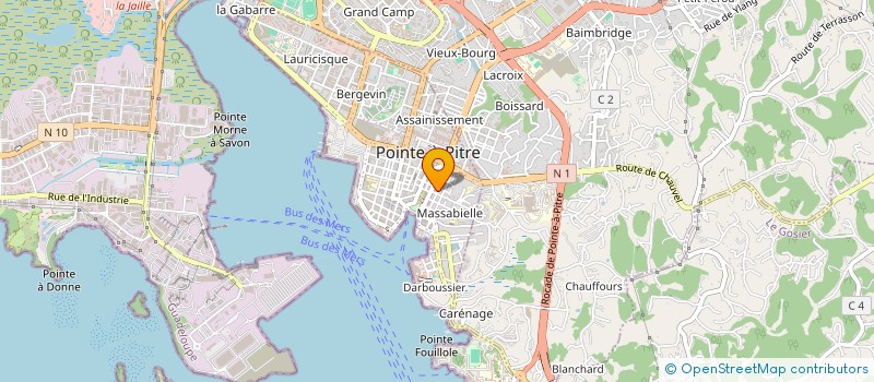 localisation de l'entreprise MONSIEUR ABDEL ROAHI RAYAN à POINTE-A-PITRE