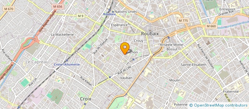 localisation de l'entreprise MONSIEUR ABDEL-SLEM BELAIDI  ROUBAIX