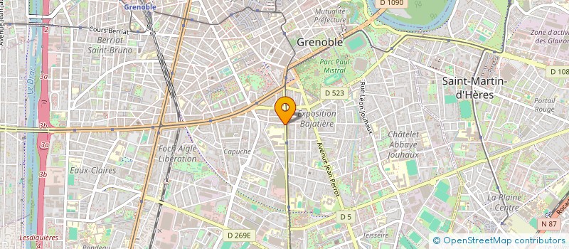 localisation de l'entreprise MONSIEUR ABDEL WAHID BENSALLAH  GRENOBLE