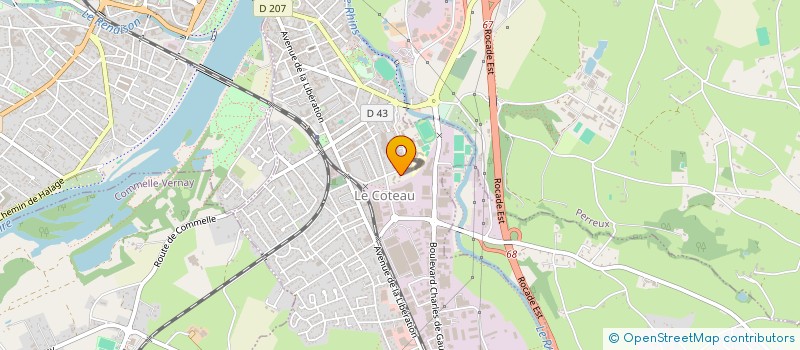 localisation de l'entreprise MONSIEUR ABDELAAZIZ BARIR  LE COTEAU