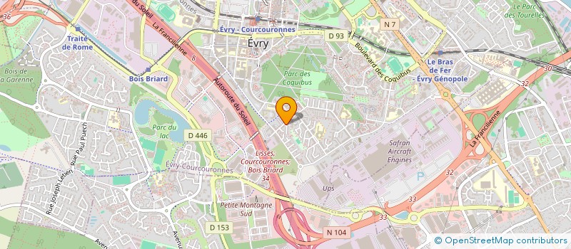 localisation de l'entreprise MONSIEUR ABDELADHIM DAHOU  EVRY-COURCOURONNES