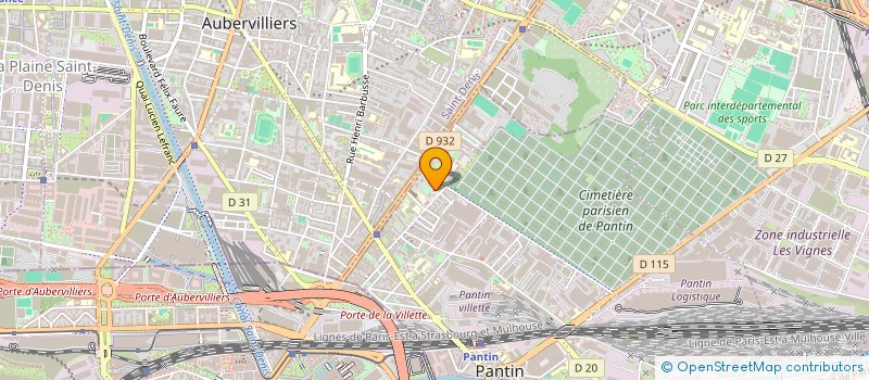 localisation de l'entreprise MONSIEUR ABDELAH SIMOUSSA  PANTIN