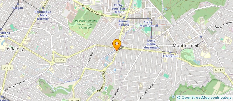 localisation de l'entreprise MONSIEUR ABDELAKIM BOUADLA à GAGNY