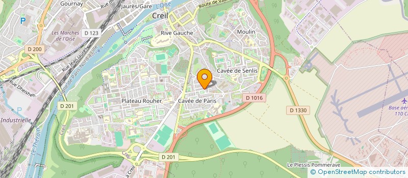 localisation de l'entreprise MONSIEUR ABDELALI BAUNA  CREIL