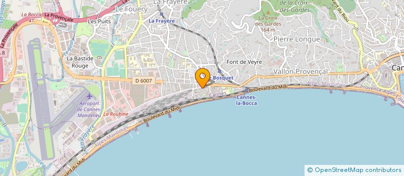 localisation de l'entreprise MONSIEUR ABDELALI BOUMZEBRA à CANNES