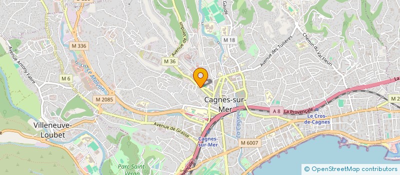 localisation de l'entreprise MONSIEUR ABDELALI BOURZIK à CAGNES-SUR-MER