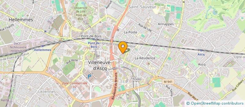 localisation de l'entreprise MONSIEUR ABDELALI DAOUDI à VILLENEUVE-D'ASCQ