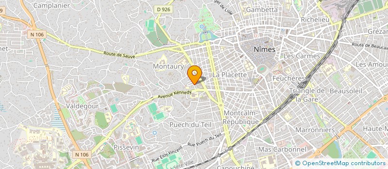 localisation de l'entreprise MONSIEUR ABDELALI EL MOUDEN  NIMES