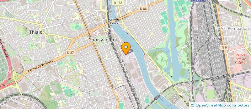 localisation de l'entreprise MONSIEUR ABDELALI EL OUASSIF à CHOISY-LE-ROI