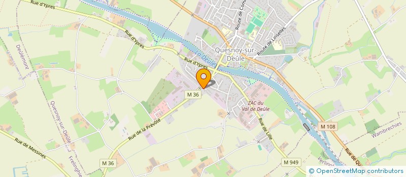 localisation de l'entreprise MONSIEUR ABDELALI EL RHNIMI à QUESNOY-SUR-DEULE