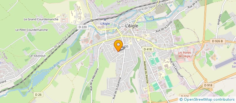 localisation de l'entreprise MONSIEUR ABDELALI ESSAMANI à L'AIGLE