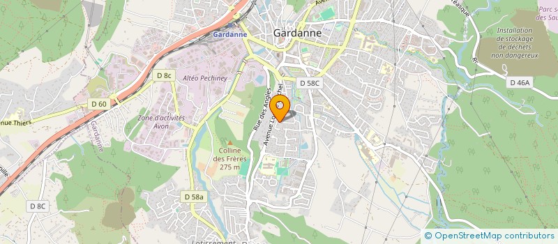 localisation de l'entreprise MONSIEUR ABDELALI GHODBANE à GARDANNE