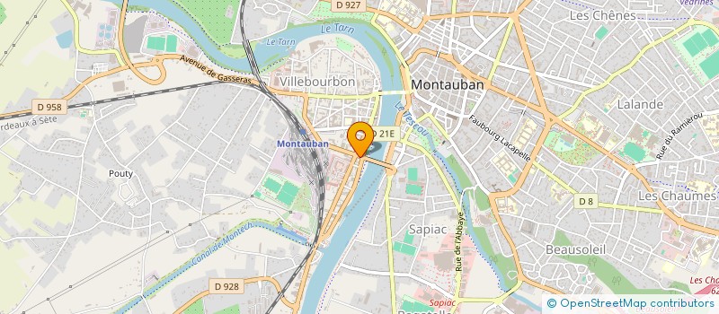 localisation de l'entreprise MONSIEUR ABDELALI JEBBOUR  MONTAUBAN