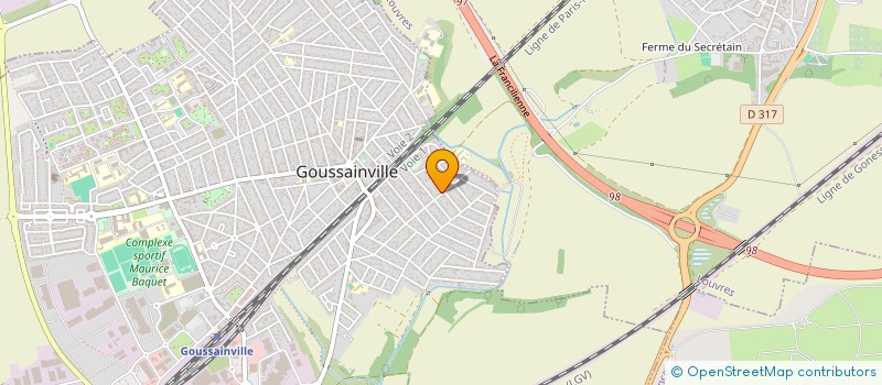 localisation de l'entreprise MONSIEUR ABDELALI KHELLADI  GOUSSAINVILLE