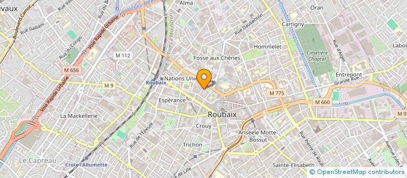 localisation de l'entreprise MONSIEUR ABDELALI MOUMI  ROUBAIX