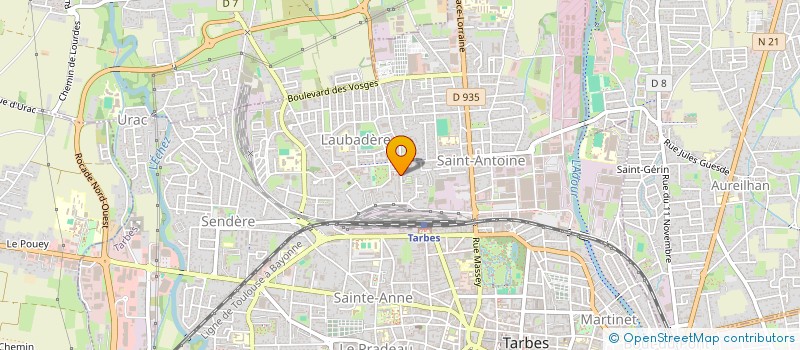 localisation de l'entreprise MONSIEUR ABDELALI MOUMINE  TARBES