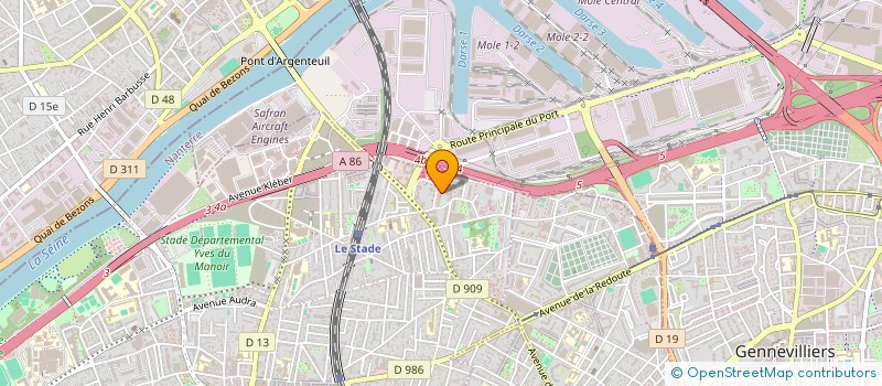 localisation de l'entreprise MONSIEUR ABDELALI RACHID à COLOMBES