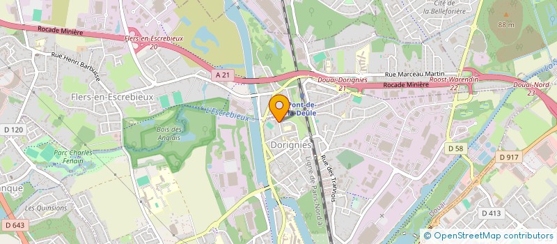 localisation de l'entreprise MONSIEUR ABDELATIF ABDELLIOUI  DOUAI