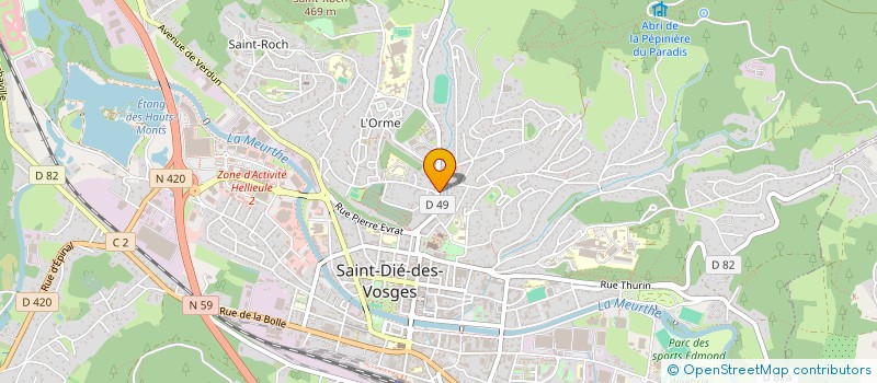 localisation de l'entreprise MONSIEUR ABDELATIF BAGHDALI  SAINT-DIE-DES-VOSGES