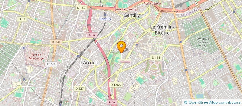 localisation de l'entreprise MONSIEUR ABDELATIF BERRIAH  GENTILLY