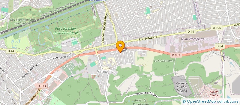 localisation de l'entreprise MONSIEUR ABDELATIF BOUAOUINA  VAUJOURS